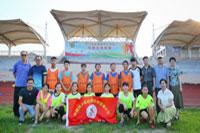 6月30日中国青少年校园足球发展计划--温州五彩为龙港两学校授牌、赠送教材，并举行足球赛